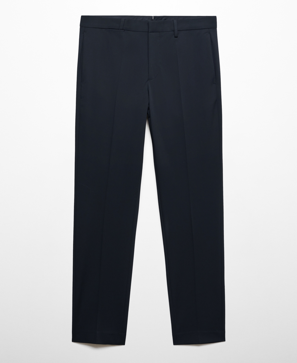 Mango Superslim Fit Suiting Pants In Navy