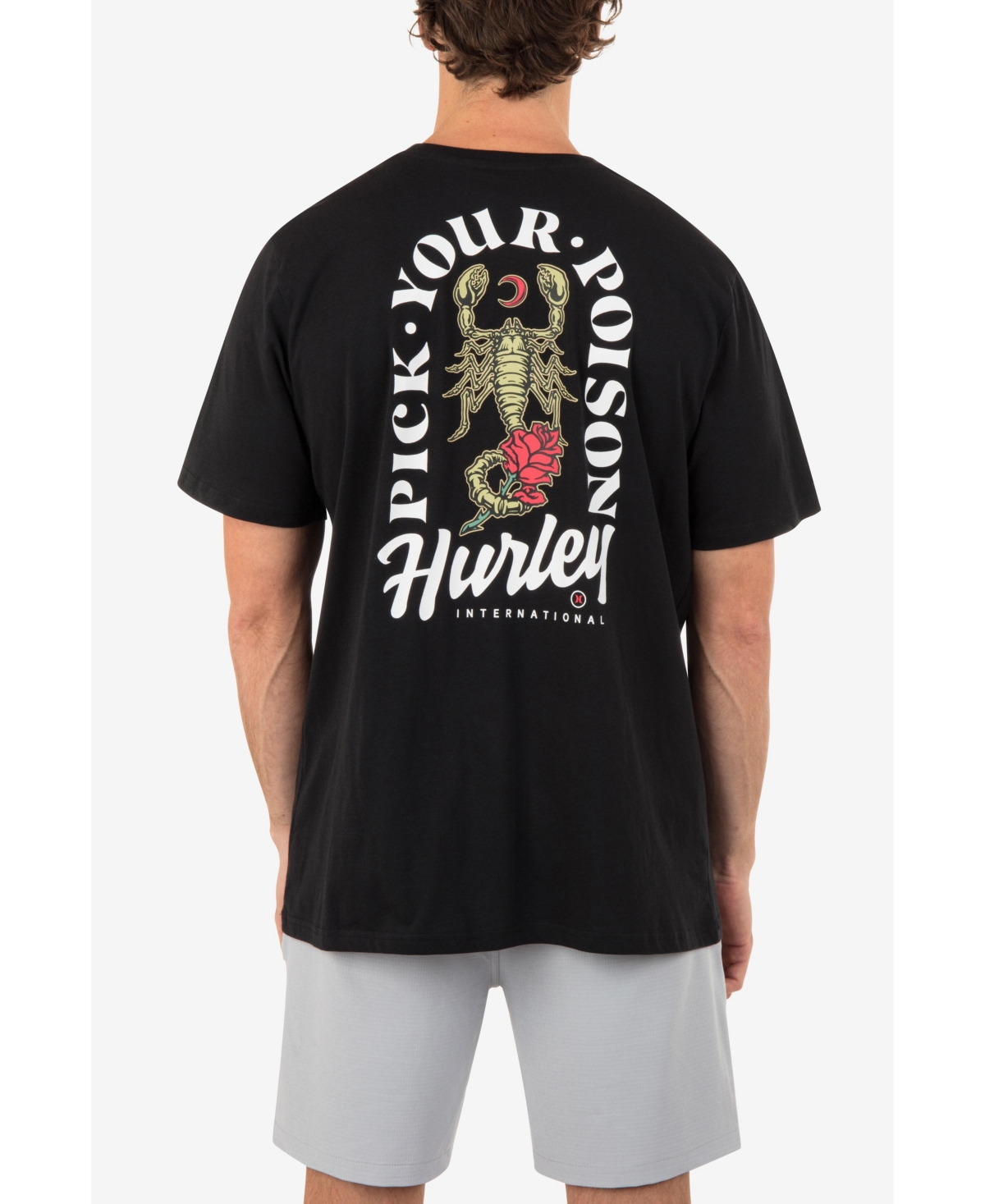 Shop Hurley Men's Everyday Poison Short Sleeve T-shirt In Black