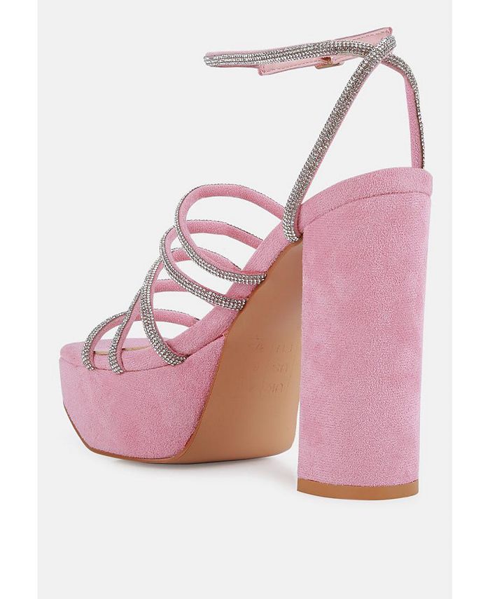 London Rag Women's Tricks High Block Heel Sandals Macy's