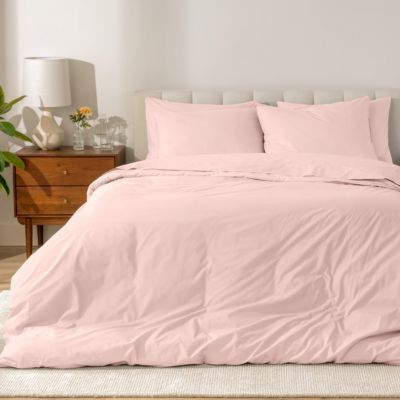 Organic Cotton Percale Duvet Cover Set King/California King