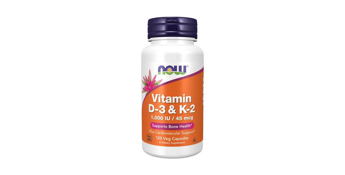 Vitamin D-3 & K-2, 45 mcg, 120 Veg Caps