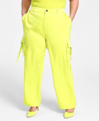Nina Parker Trendy Plus Size Straight-Leg Cargo Pants - Macy's