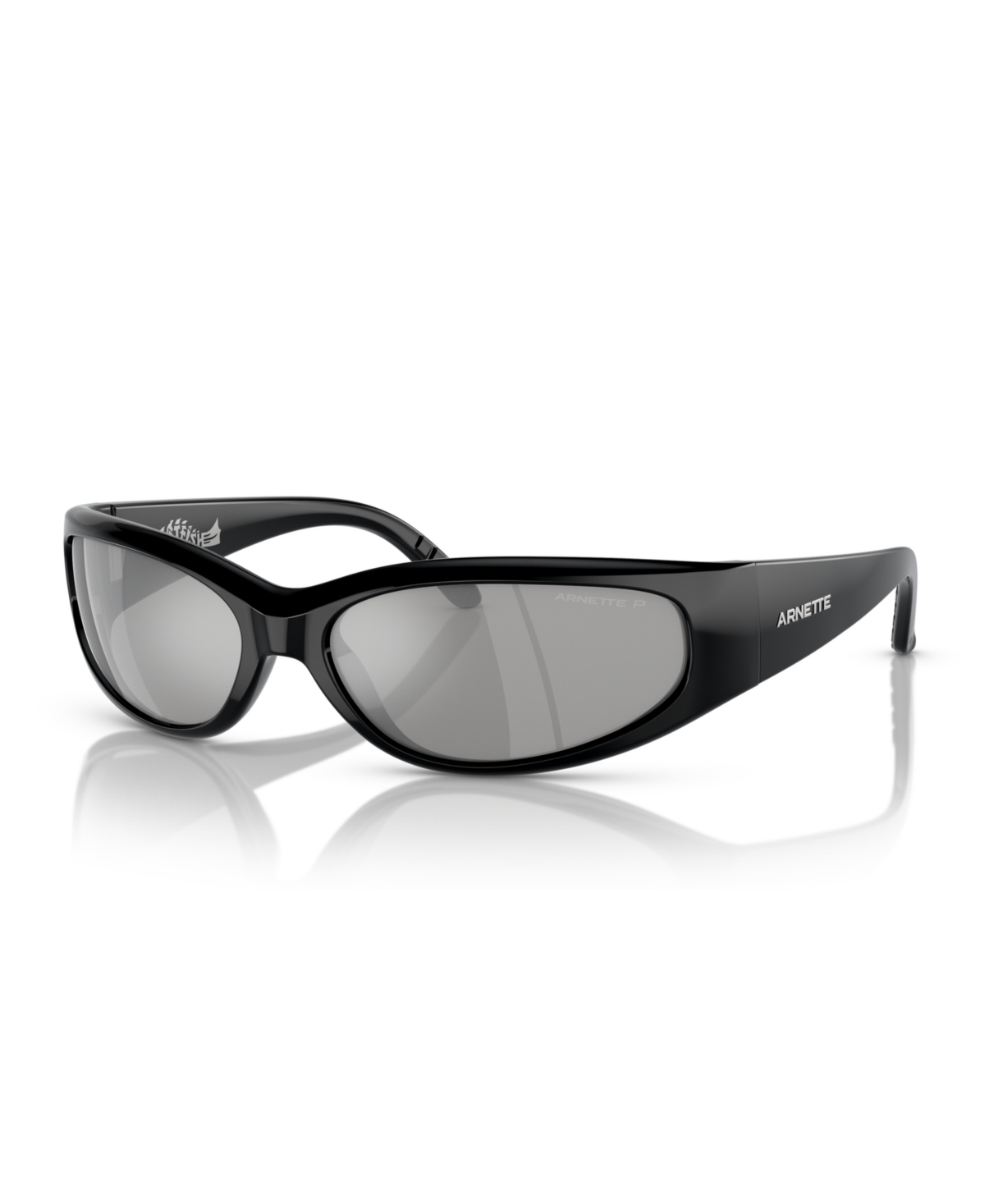 Men's Catfish Polarized Sunglasses, Mirror Polar AN4302 - Black