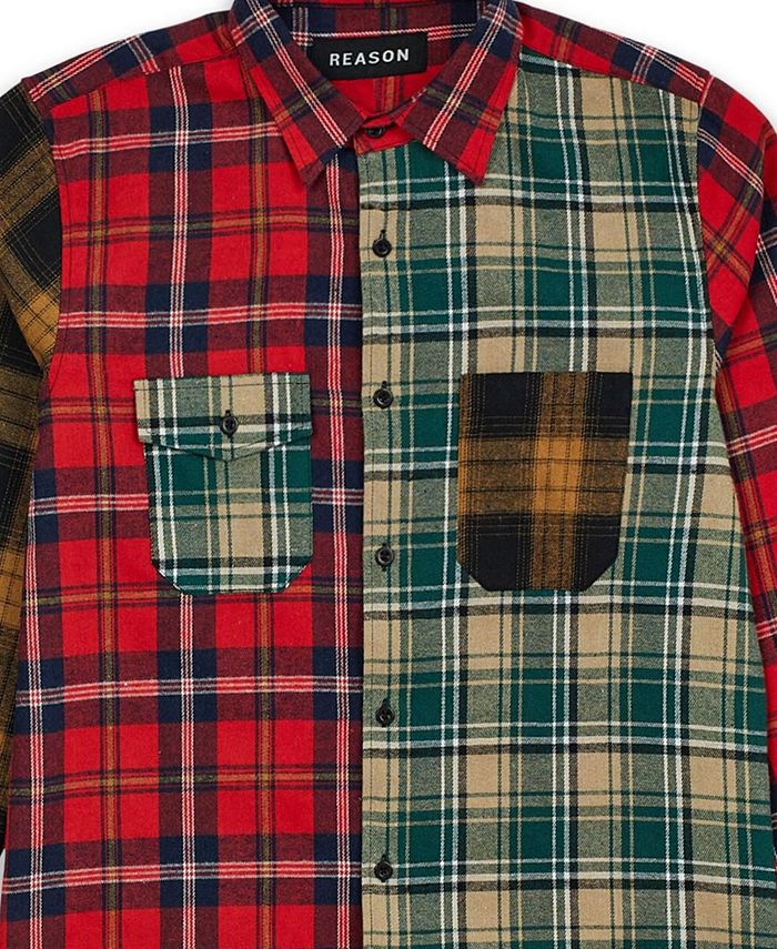 Long Sleeve Split Middle Flannel Tee