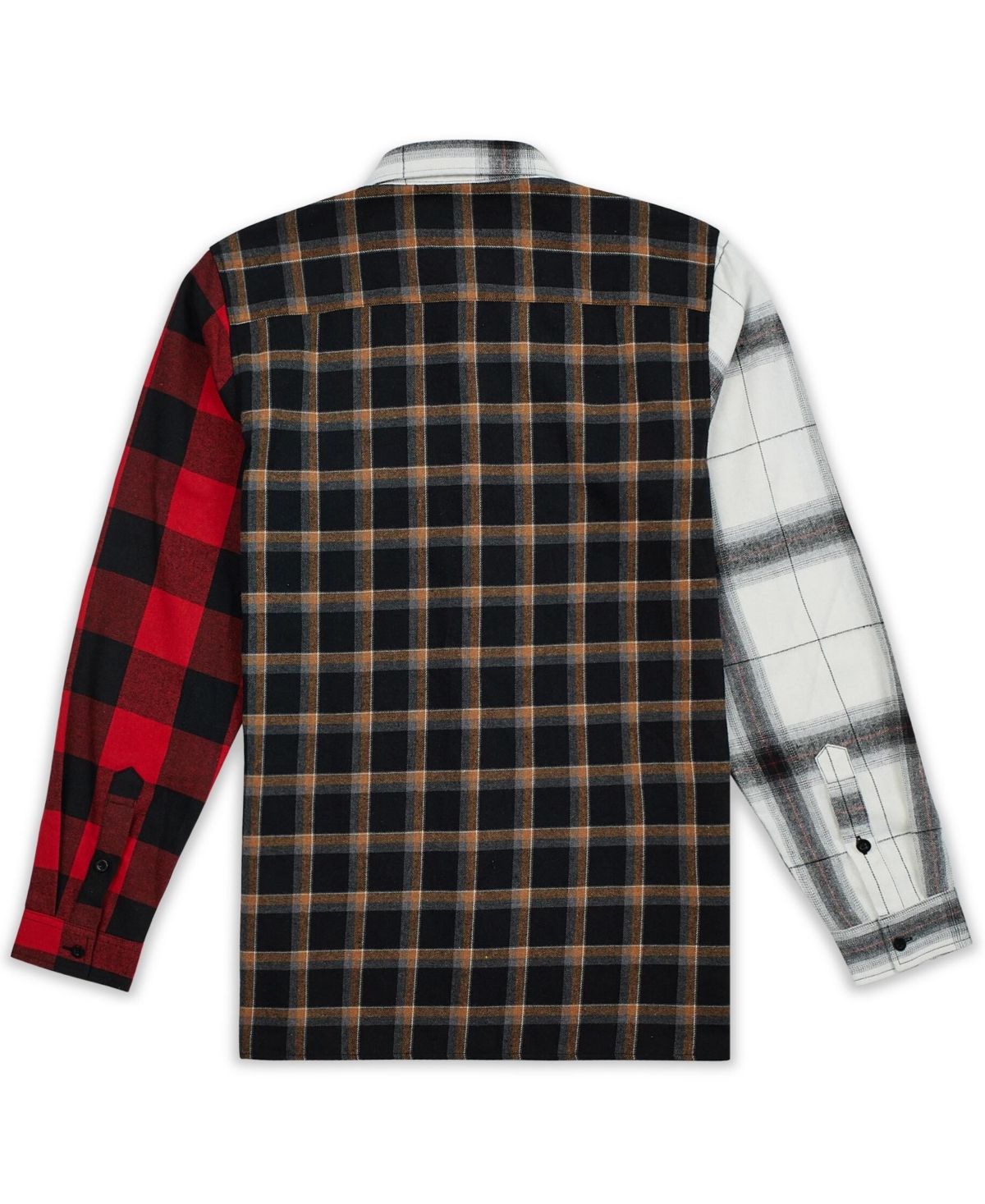 Shop Reason Men's Split Flannel Long Sleeves Shirt In Multi