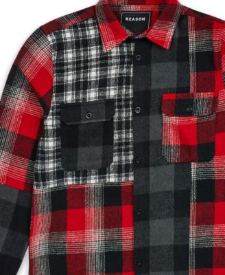 Причина Причина Мужская верхняя рубашка с длинными рукавами из нескольких панелей 8790₽