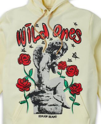 Причина Причина Мужской пуловер с капюшоном Wild Ones Roses