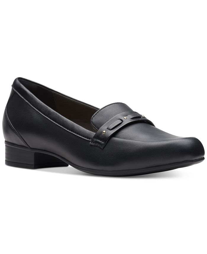 Clarks woven leather flats store