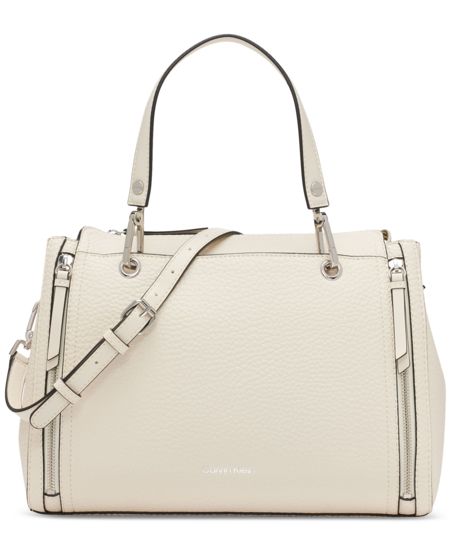 Garnet Triple Compartment Top Zipper Satchel