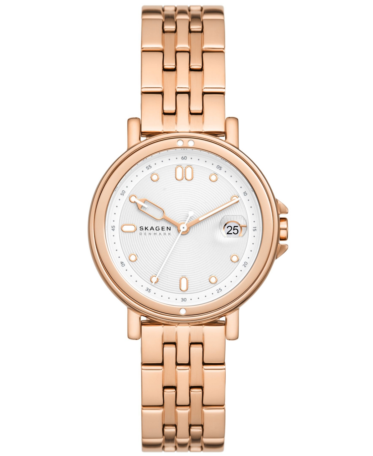 Women's Signatur Sport Lille Three Hand Date Rose Gold-Tone Stainless Steel Watch 34mm - Rose Gold-Tone