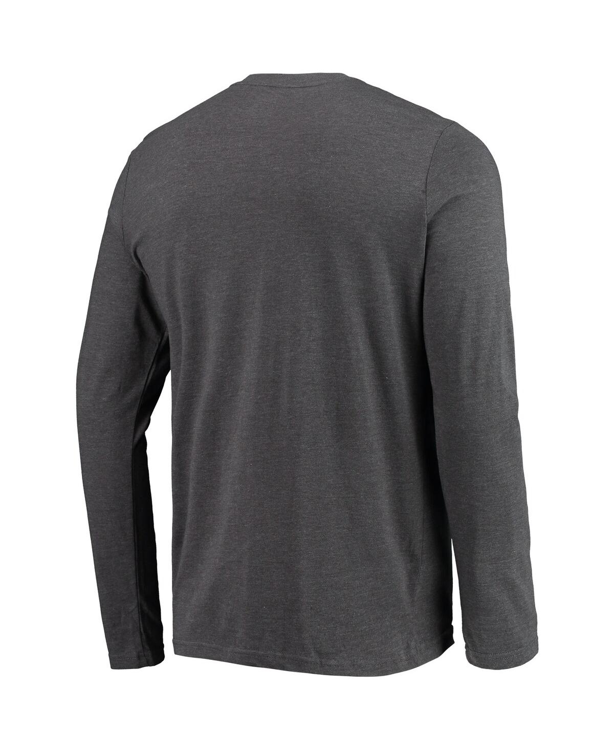 Men's Concepts Sport Heathered Charcoal Distressed Pitt Panthers Meter Long Sleeve T-shirt and Pants Sleep Set - Heather Charcoal