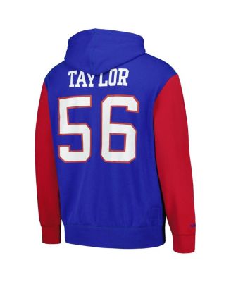 Men's Lawrence Taylor Royal New York Giants Retired Player Name and Number Pullover Hoodie