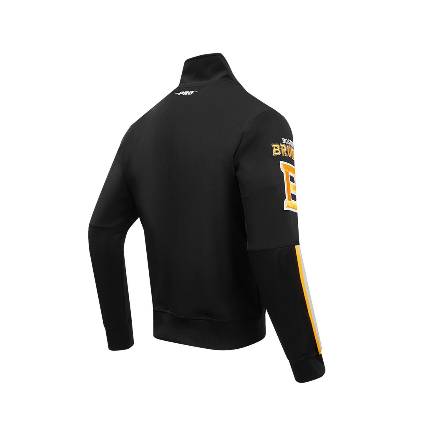 Мужская куртка Pro Standard Black Boston Bruins Classic Chenille Full-Zip Track — фото 2