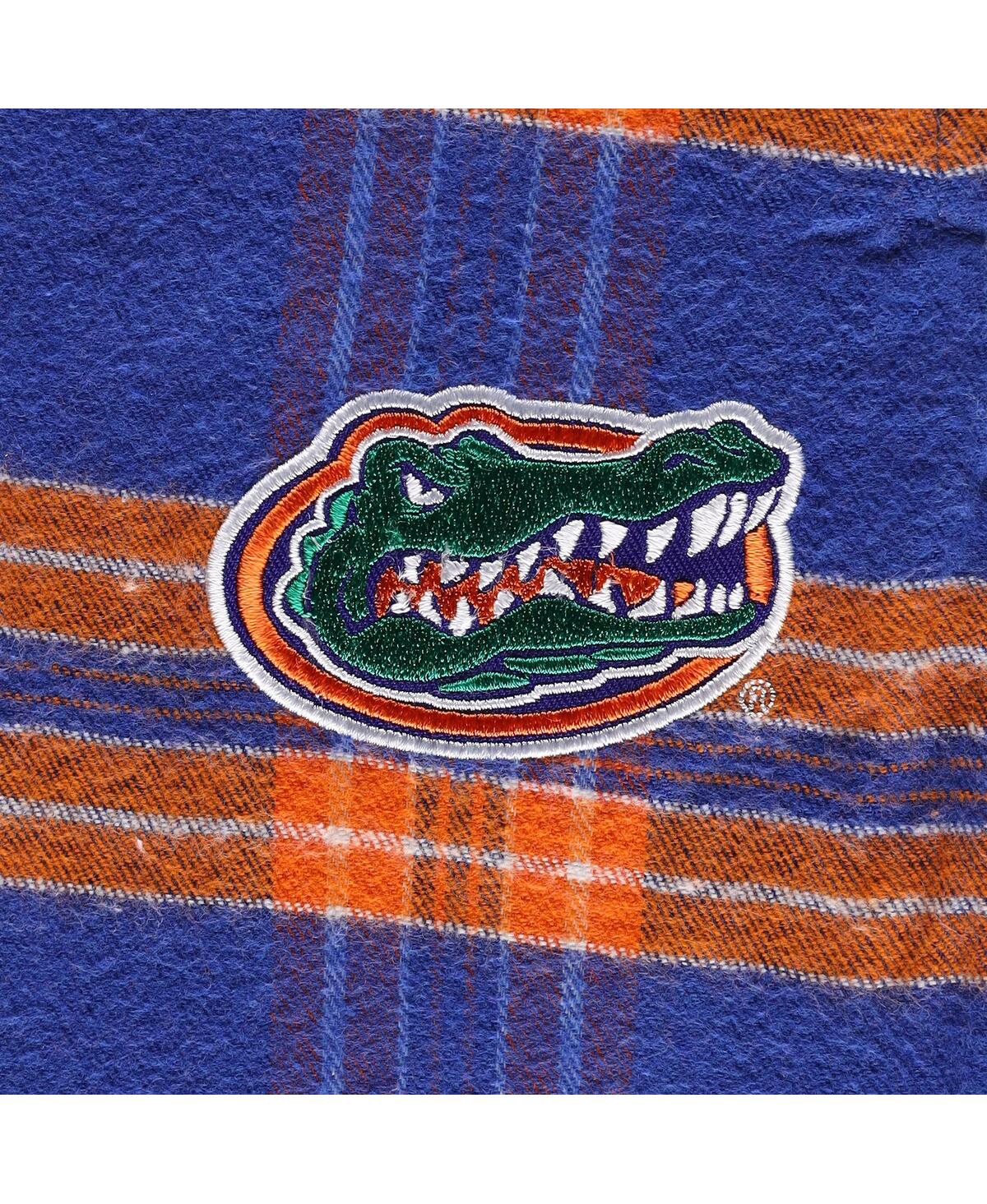 Shop Profile Men's  Royal, Orange Florida Gators Big And Tall 2-pack T-shirt And Flannel Pants Set In Royal,orange