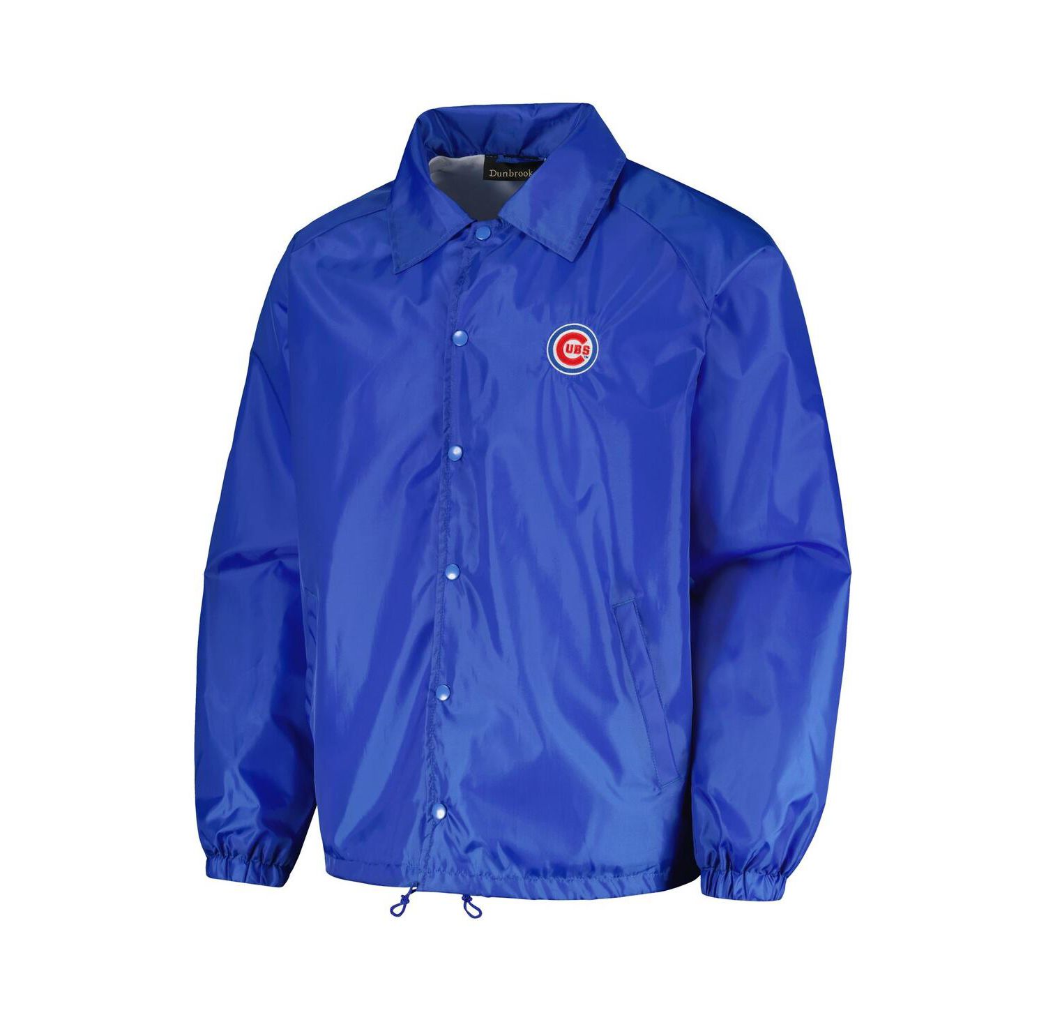 Men's Royal Chicago Cubs Coach's Raglan Full-Snap Windbreaker Jacket