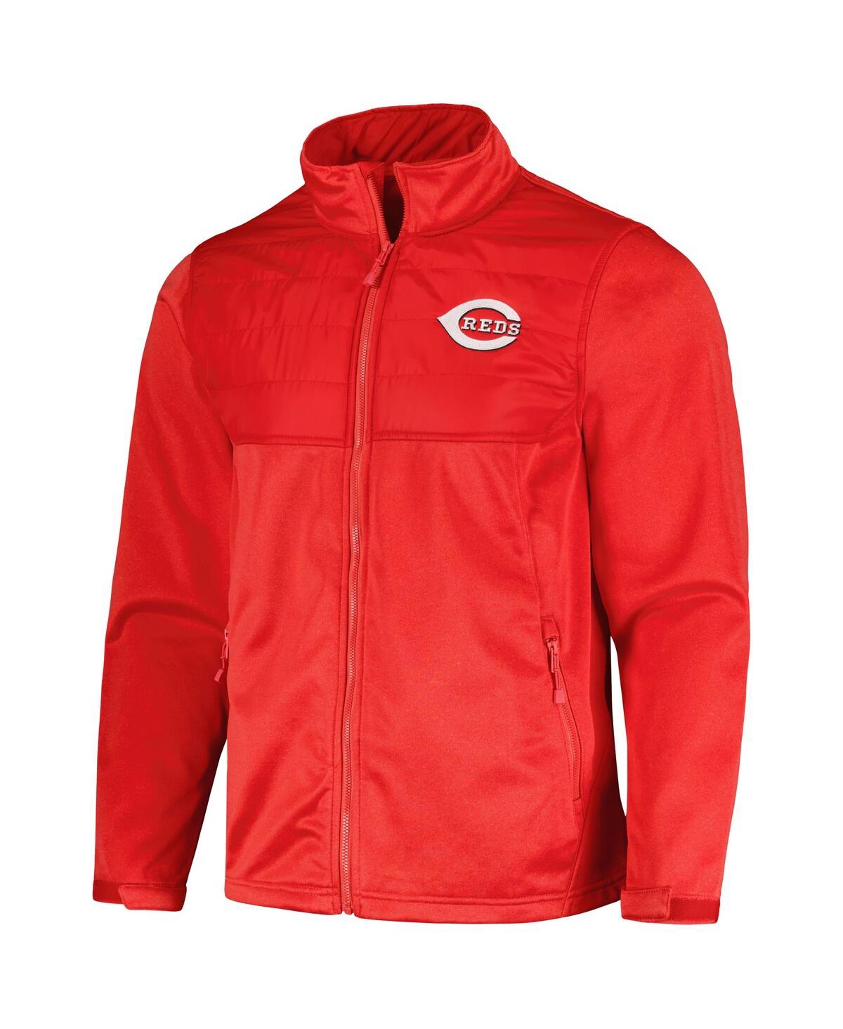 Shop Dunbrooke Men's  Heather Red Cincinnati Reds Explorer Full-zip Jacket