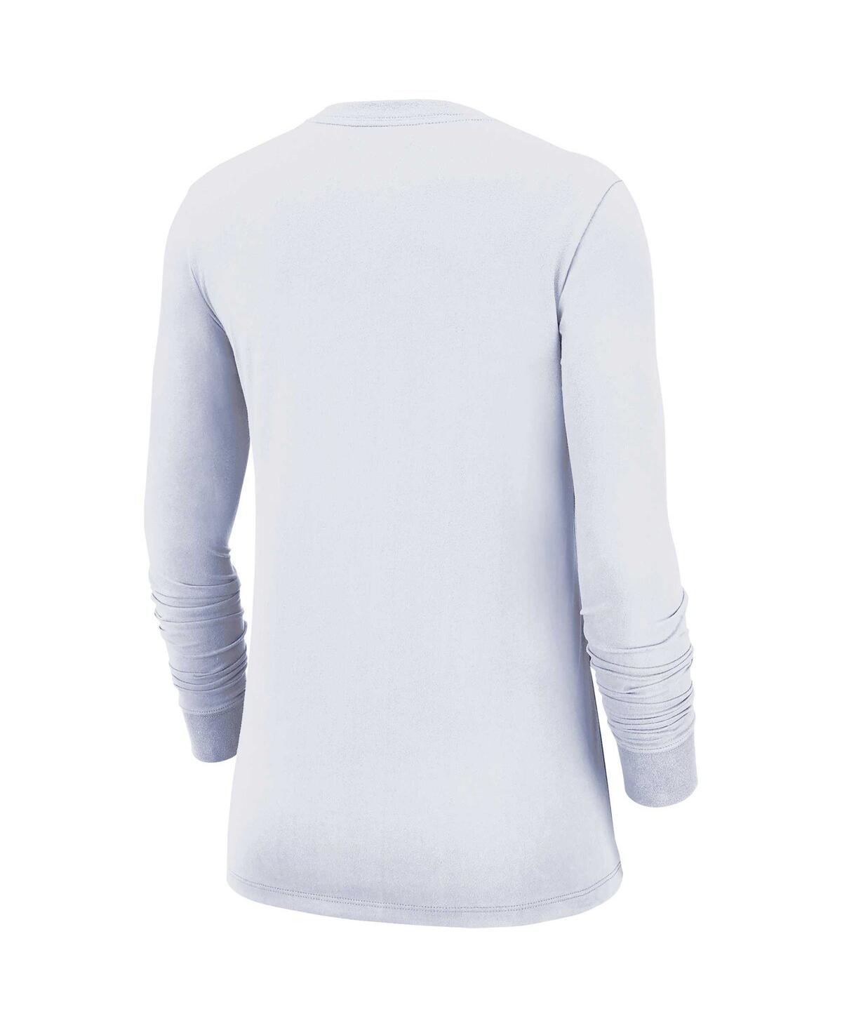Shop Nike Women's  White Team Usa Core Long Sleeve T-shirt