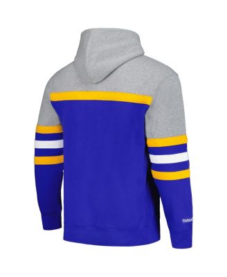 Men's Blue, Gray St. Louis Blues Head Coach Pullover Hoodie