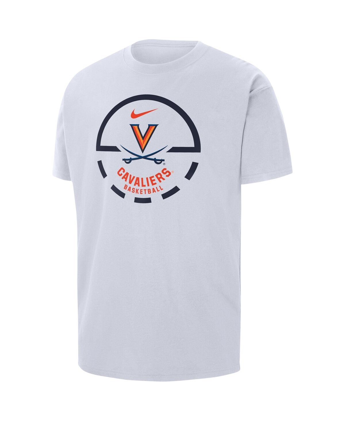 Shop Nike Men's  White Virginia Cavaliers Free Throw Basketball T-shirt