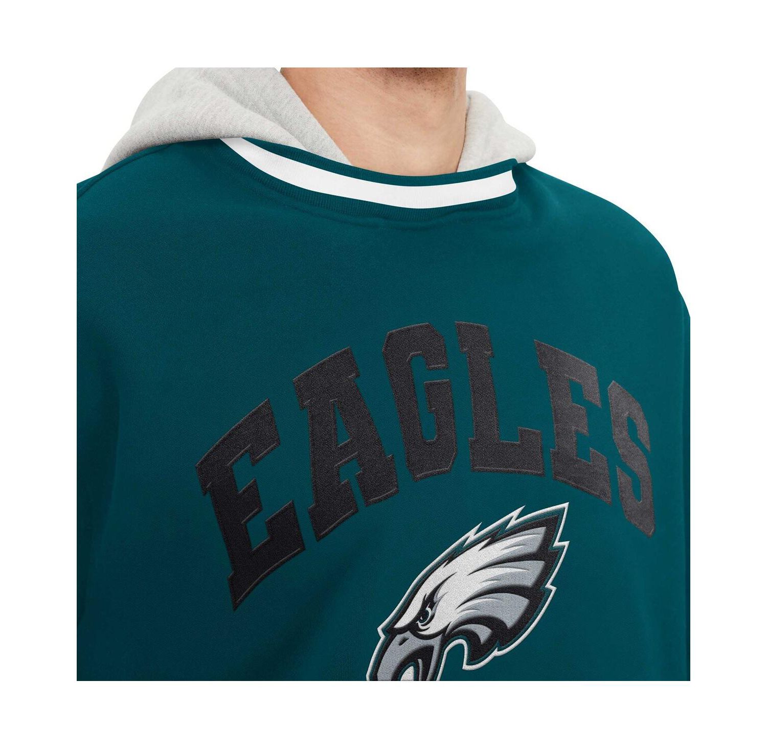 Men's Midnight Green Philadelphia Eagles Ivan Fashion Pullover Hoodie