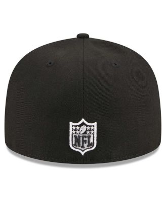 Men's Black New York Jets Main Patch 59FIFTY Fitted Hat