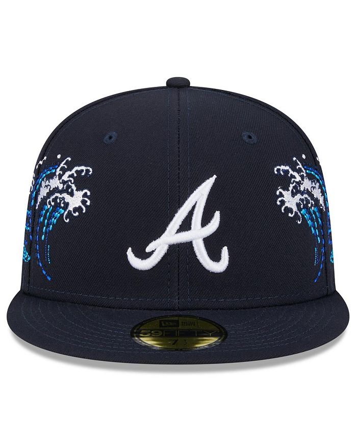 New Era Atlanta Braves Crown Champs WS Men Fitted Hat Navy main image 1