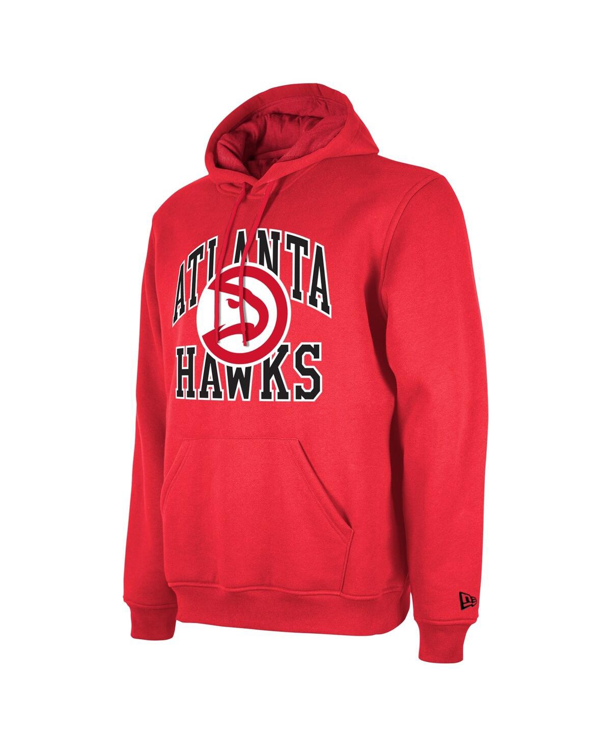 Shop New Era Men's And Women's  Red Atlanta Hawks 2023/24 Season Tip-off Edition Pullover Hoodie