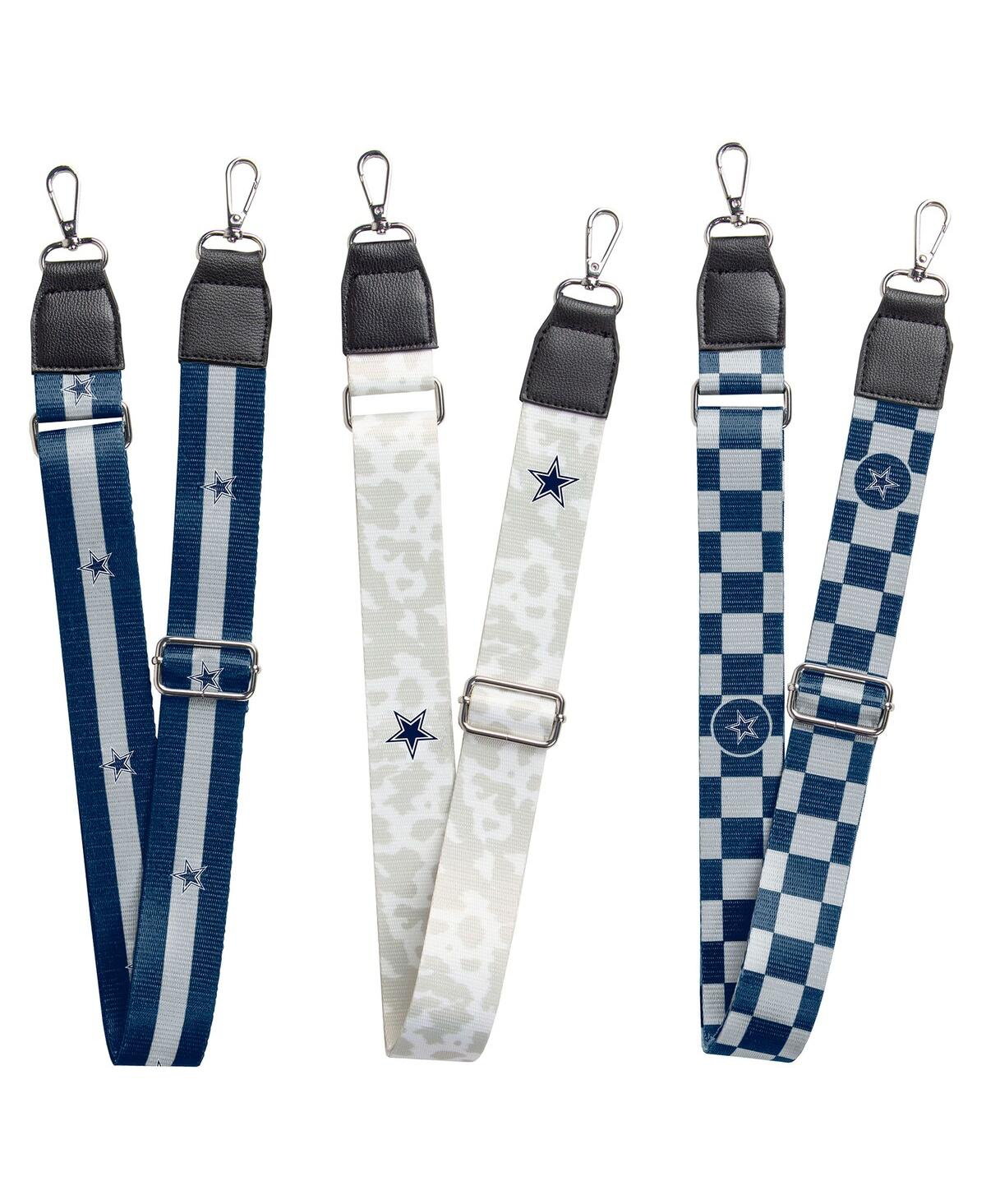 Shop Logo Brands Dallas Cowboys 3-pack Bag Strap Set In Multi