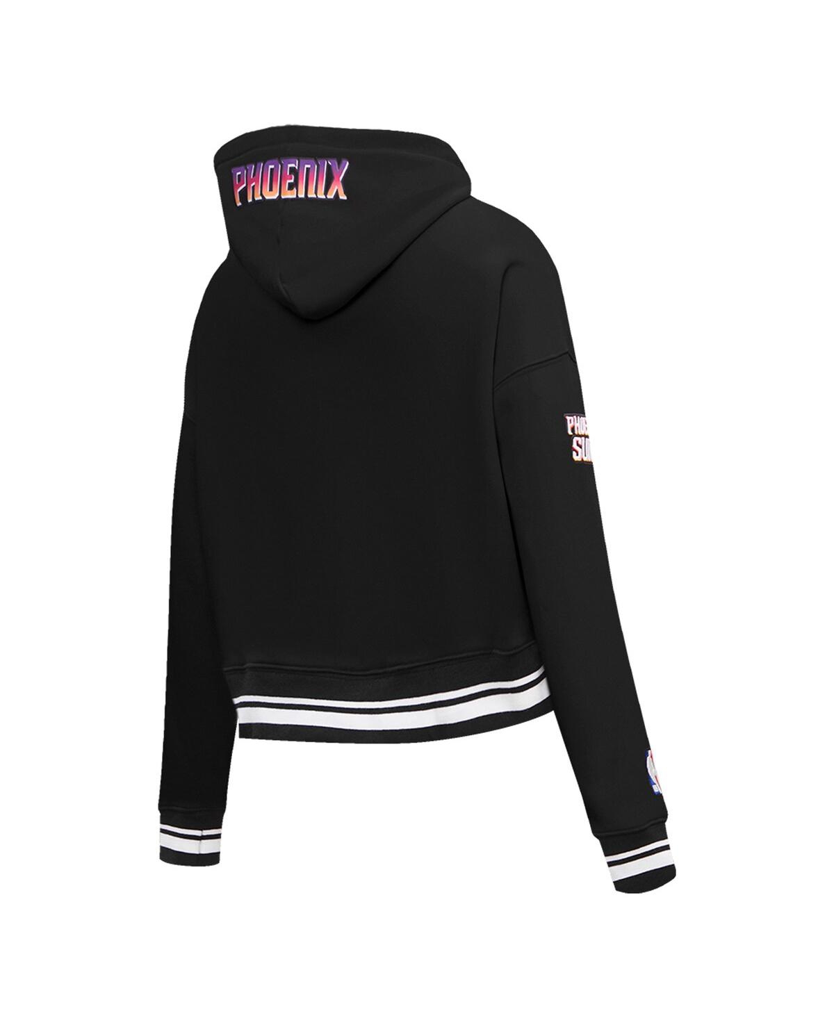 Shop Pro Standard Women's  Black Phoenix Suns 2023/24 City Edition Cropped Pullover Hoodie