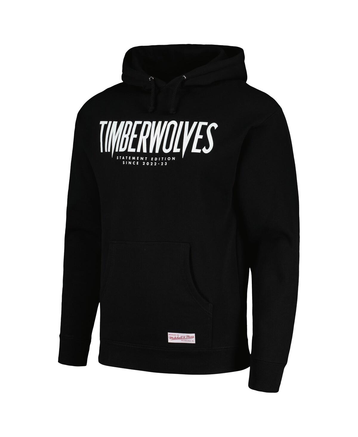Men's Mitchell & NessMinnesota Timberwolves Statement Pullover Hoodie - Black