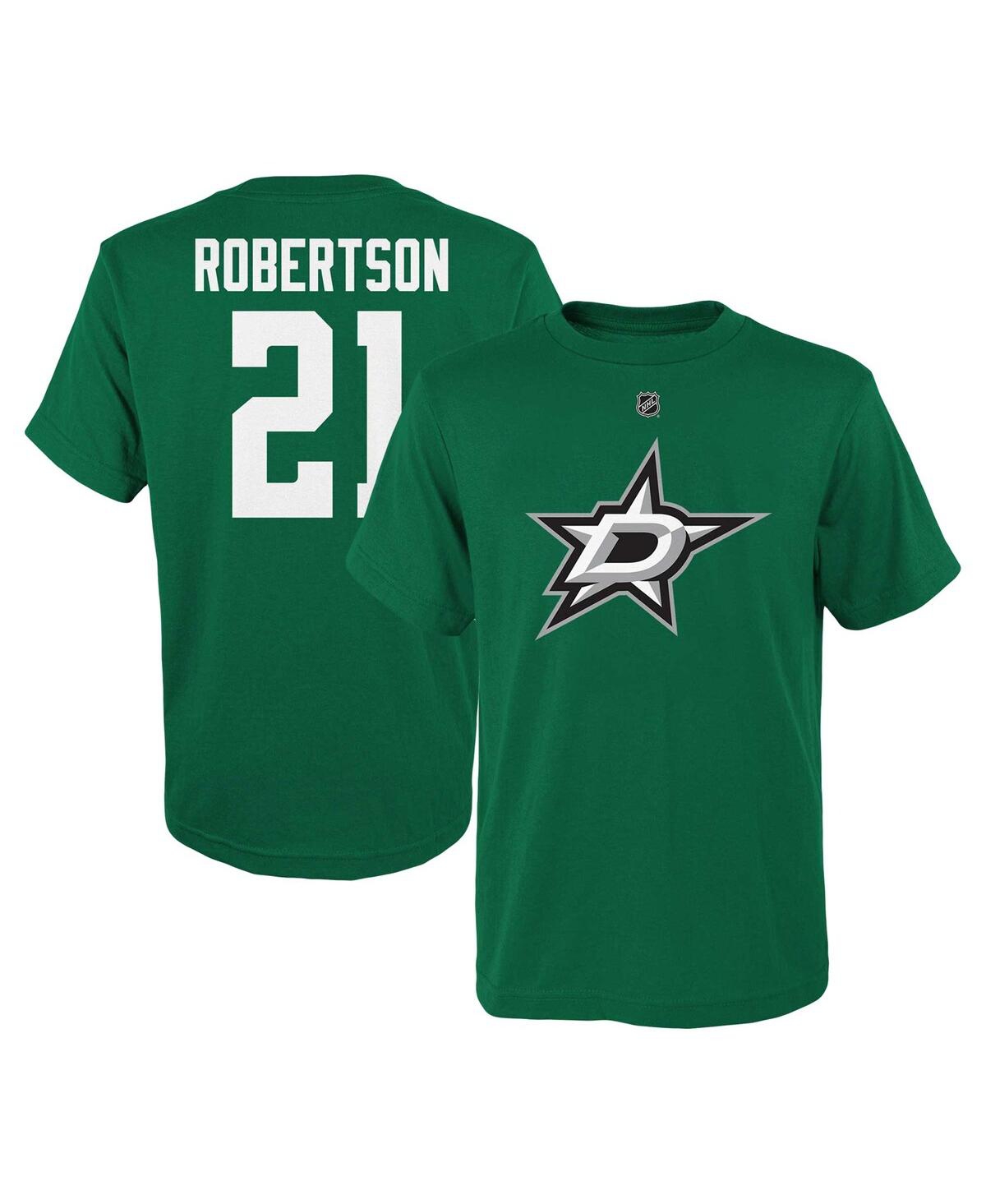 Shop Outerstuff Big Boys Jason Robertson Kelly Green Dallas Stars Player Name And Number T-shirt