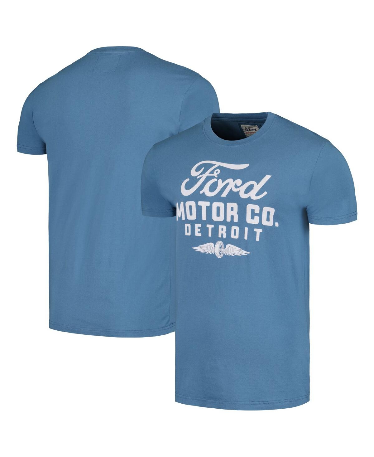 American Needle Men's  Blue Distressed Ford Brass Tacks T-shirt
