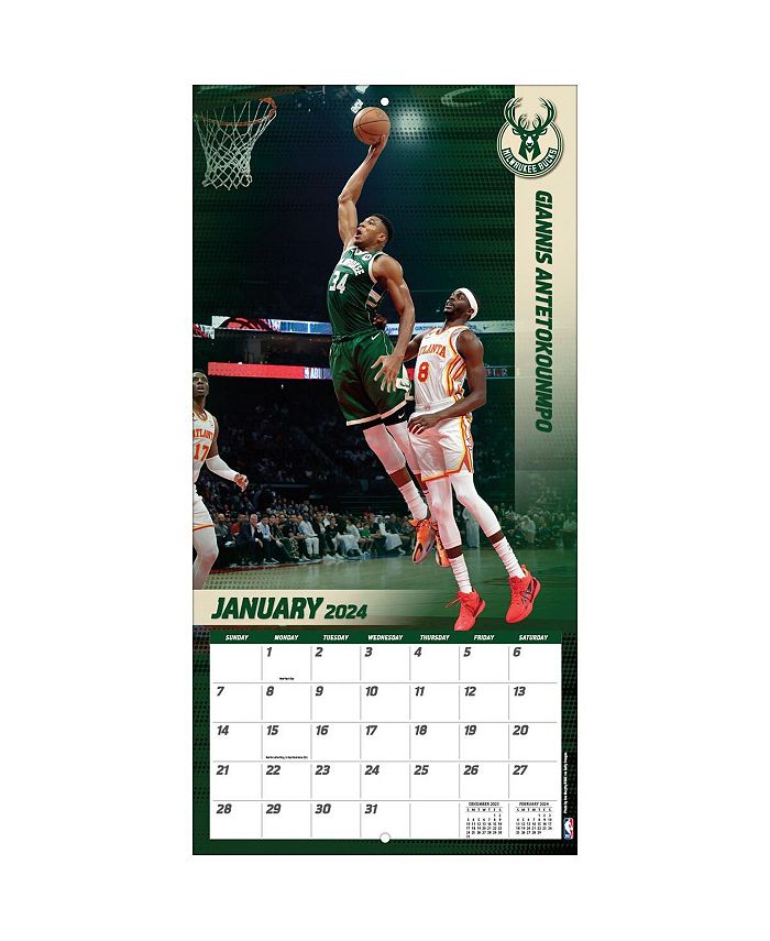 Turner Licensing NBA 12" x 12" 2024 Dunks 16Month Wall Calendar Macy's