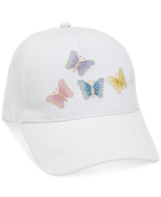 Collection XIIX - Women's Embroidered Butterflies Baseball Cap