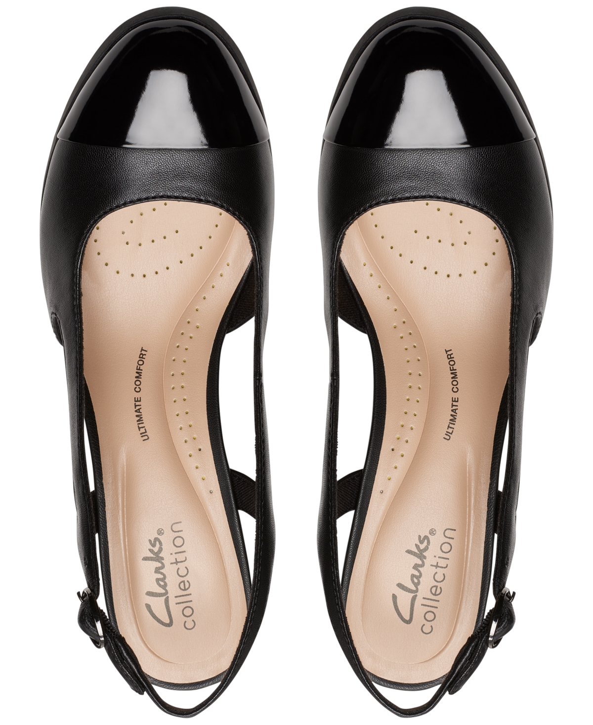 Clarks Women's Bayla Joy Cap-Toe Slingback Pumps