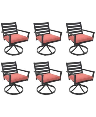 Astaire Outdoor 6-pc Swivel Chair Bundle Set