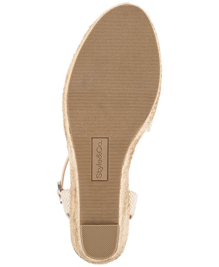 Style & co on sale mailena wedge espadrille sandals