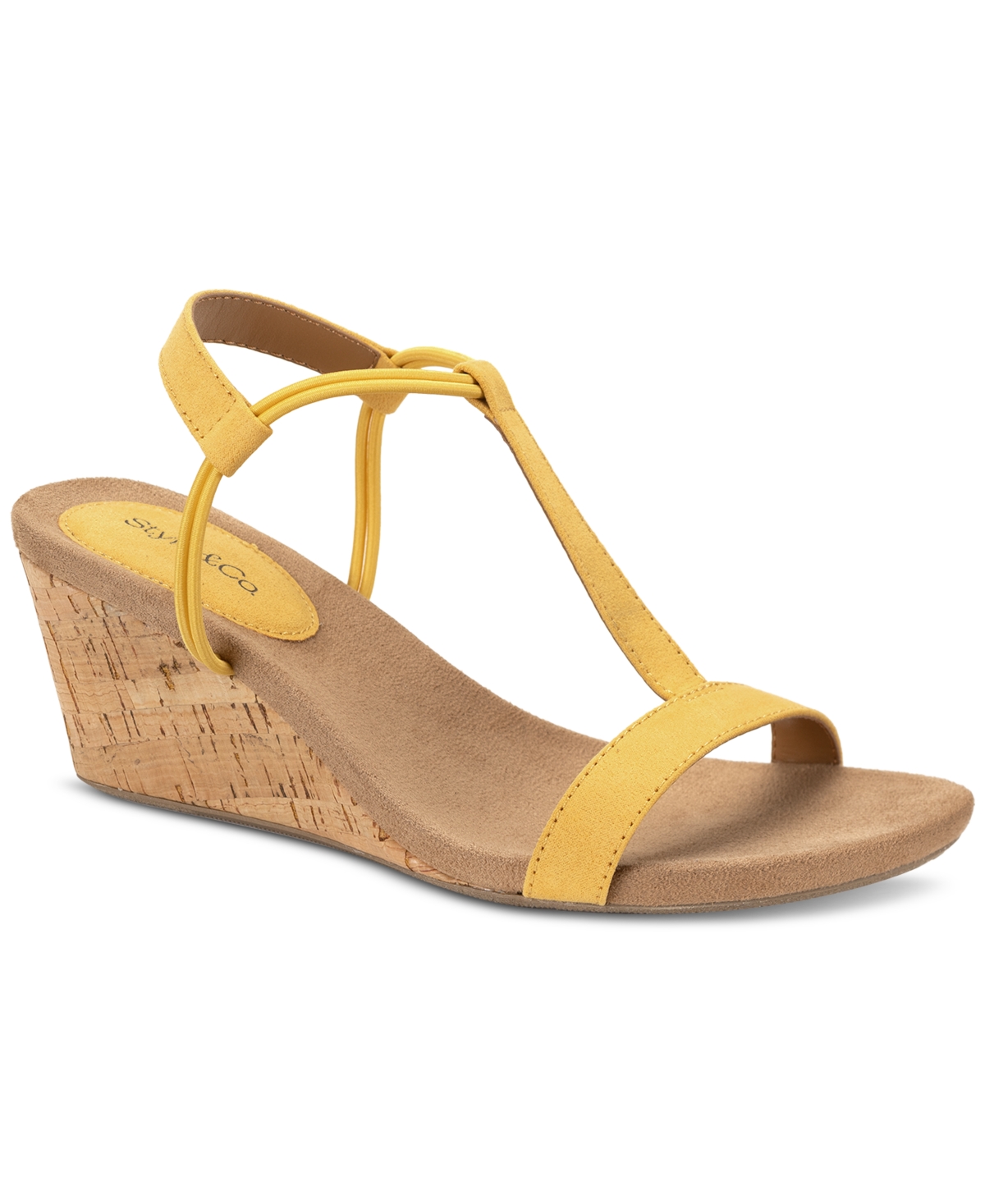 STYLE & CO WOMEN'S MULAN WEDGE SANDALS, CREATED FOR MACY'S 