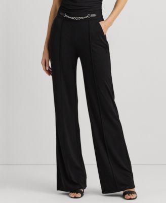 Lauren Ralph Lauren - Women's Embellished Wide-Leg Pants