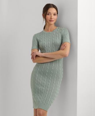 Lauren Ralph Lauren Women's Cable-Knit Sweater Dress Macy's