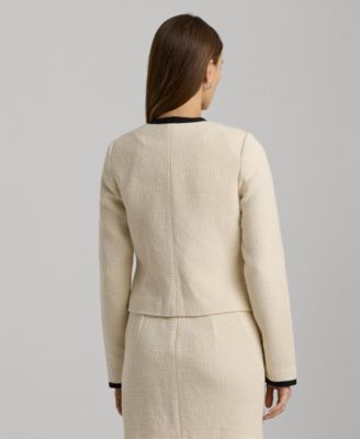 Lauren Ralph Lauren Women's Two-Tone Bouclé Jacket - Macy's