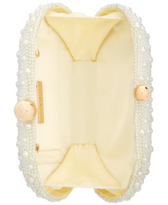 I.N.C. International Concepts Satin Embellished Pearl Clutch, Created for Macy's
