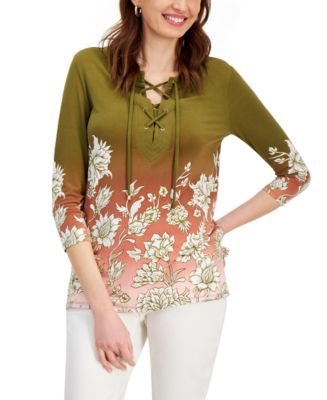 macy's inc tunic tops