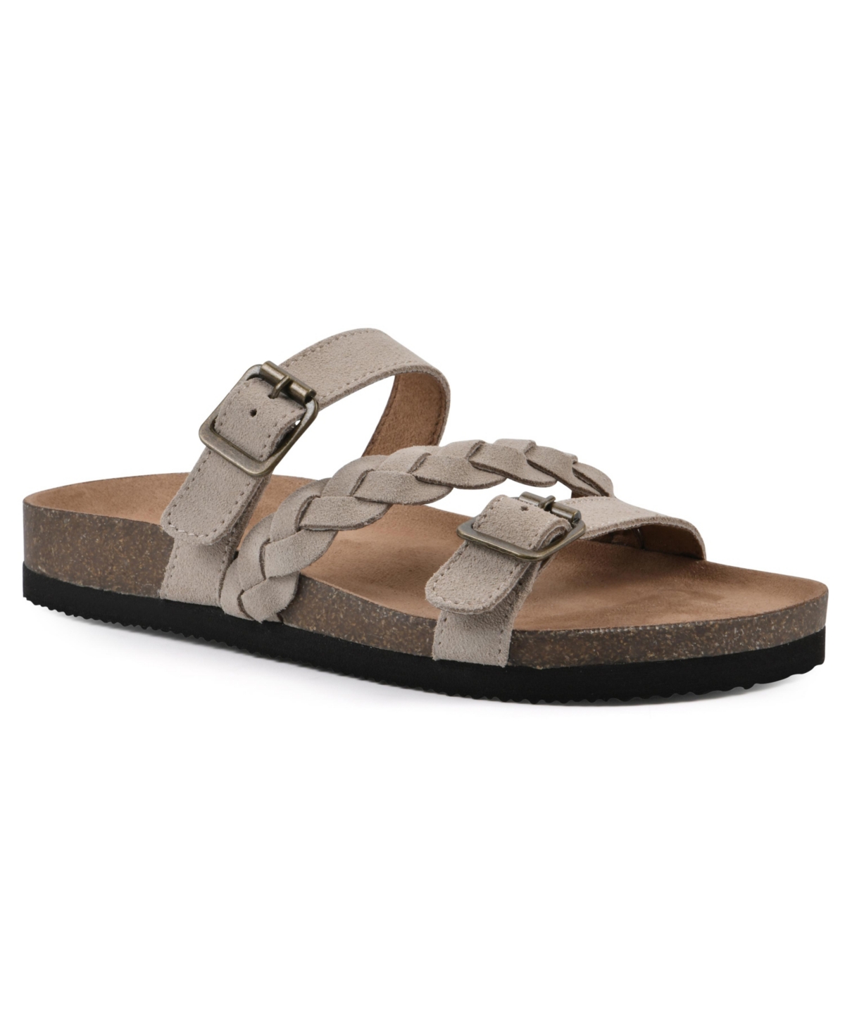 White Mountain Huntington Footbed Sandals In Sandal Wood Leather