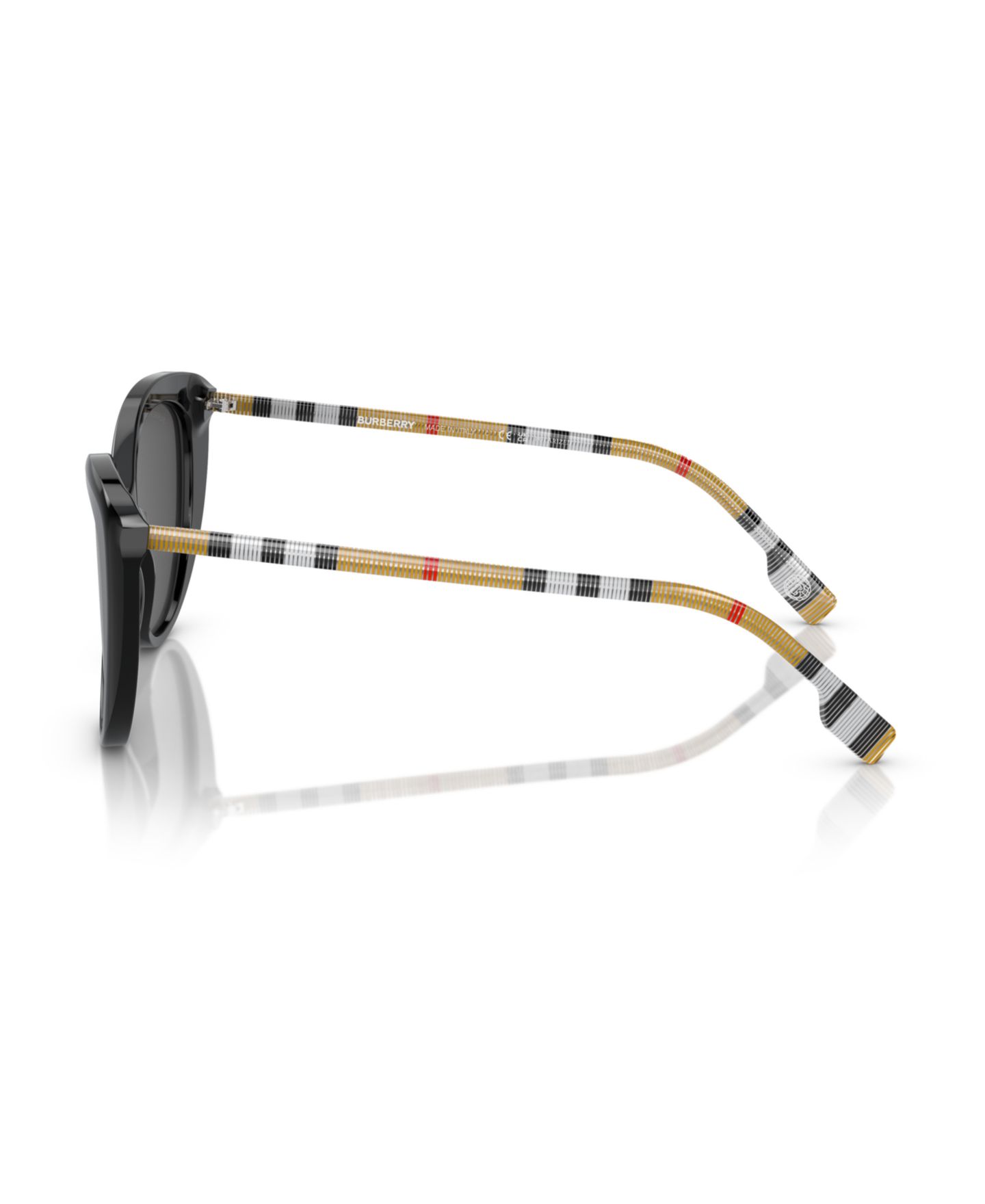 Женские солнцезащитные очки Burberry Low Bridge Fit Sunglasses BE4407F, цвет: Чёрный — фото 3