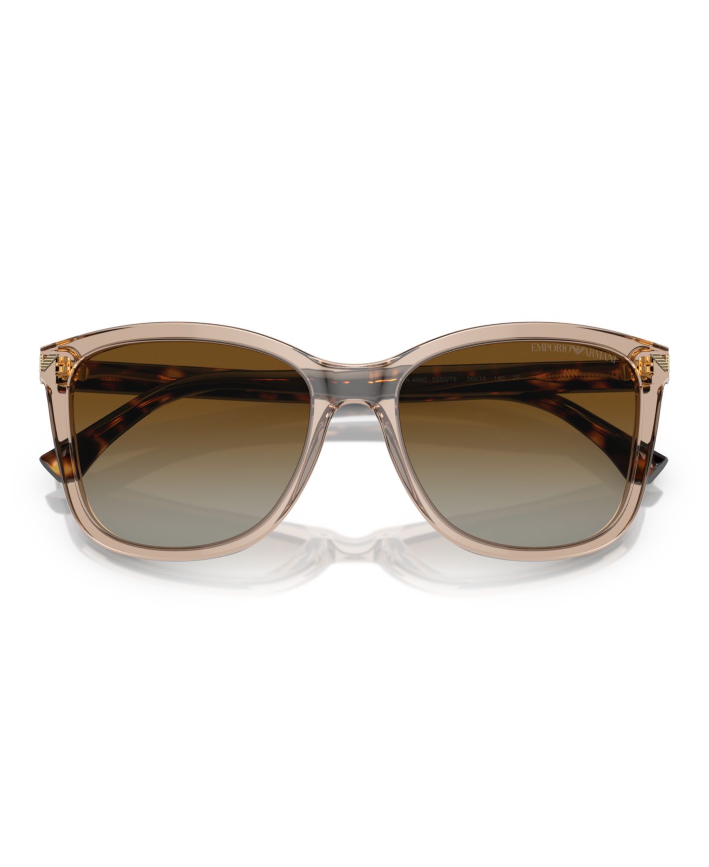 Женские солнцезащитные очки Emporio Armani Polarized Sunglasses, Gradient Polar EA4060, цвет: Прозрачный — фото 5