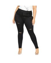 Black ripped clearance jeans macys