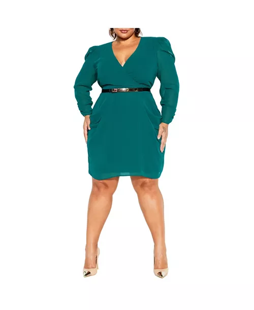 women's wrap affair dress