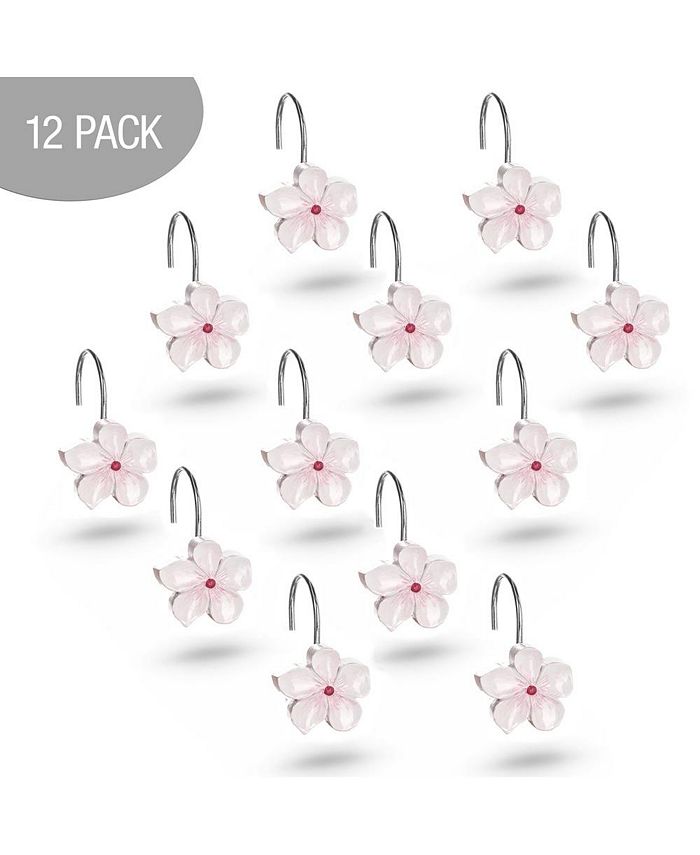 Creative Scents Vanda White Shower Curtain Hooks Set of 12 Macy's