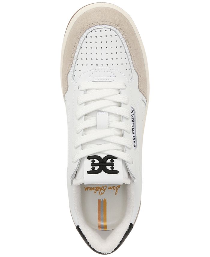 Sam Edelman Women #39 s Harper Lace Up Low Top Court Sneakers Macy #39 s